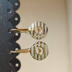 Emporio Armani Gold Drop Earrings